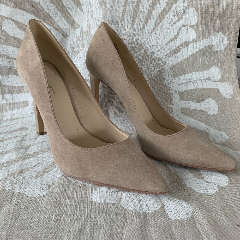 Nude suede pumps in size 9, fits like an 8.5.
